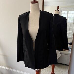 NWOT Women's Black Open-Front Blazer Jacket